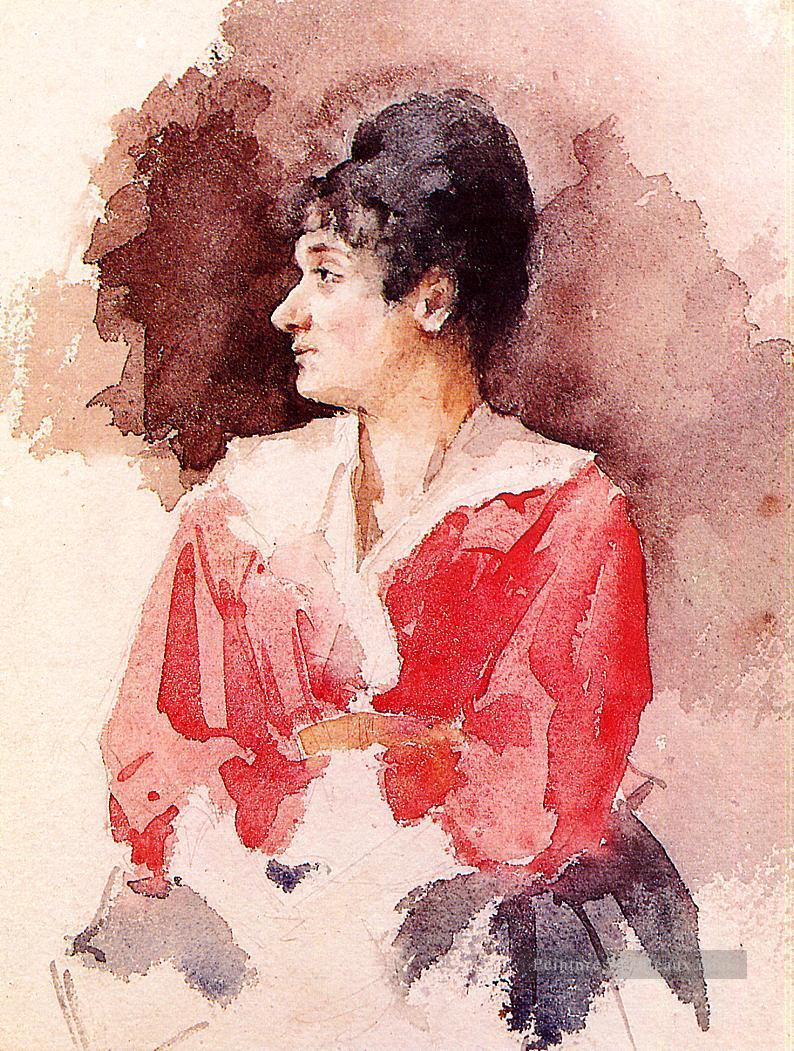 Profil d’une femme italienne mère des enfants Mary Cassatt Peintures à l'huile